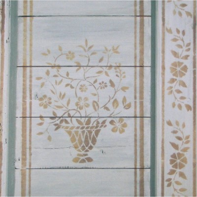 travi dipinte e decorate a stencil villa privata Colognola ai Colli (VR)